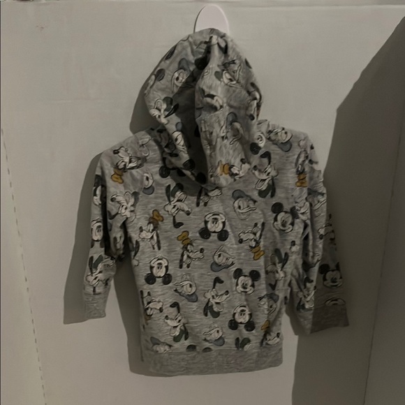 Disney Gray Zip-Up Hoodie with Mickey Mouse Print - Picture 3 of 3